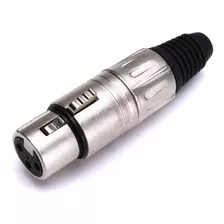 Conector Xlr Hembra Metálico L3fnn01 Santo Angelo