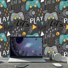 Papel De Parede Para Quarto Gamer Controles Bora Jogar