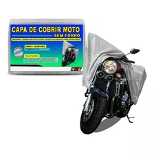 Capa Para Cobrir Moto Gg Hws Proteção Uv Impermeável Silver