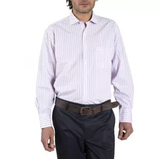 Camisa Algodón Hombre Wfpc Rosa Rayas Rockford