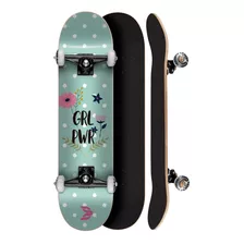 Skate Montado 8.0 Abec 5 Profissional Cisco Feminino Flowers