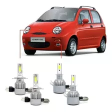 Kit Super Led Chery Qq 2013 - Farol Alto, Baixo E Milha