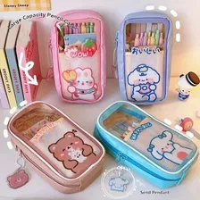 Estuche Organizador Para Lapiz/colores Escolar Kawaii