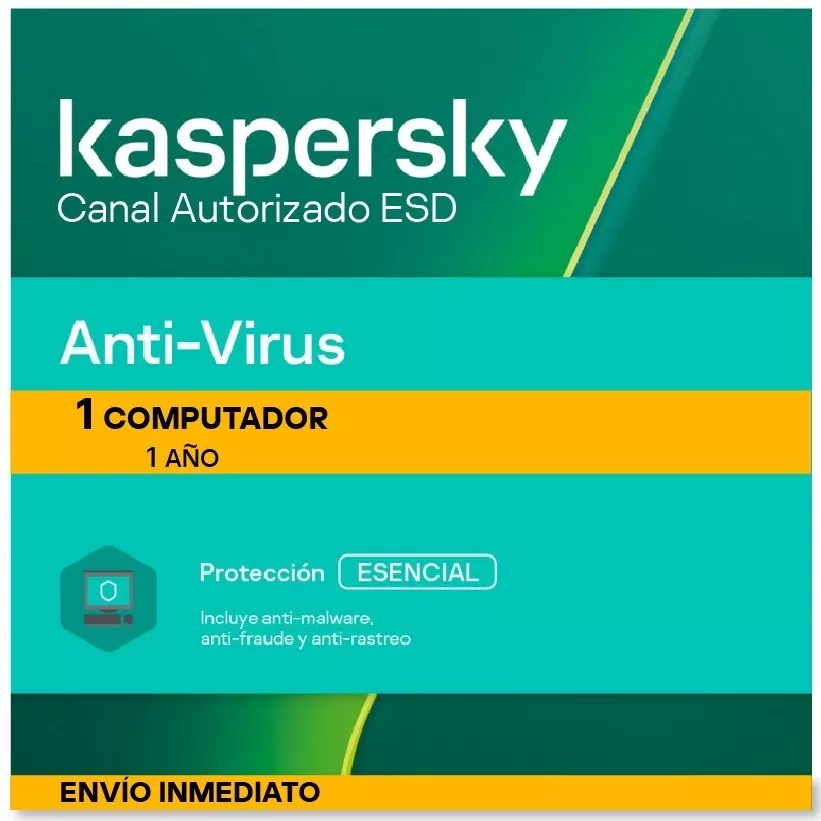 Licencia Kaspersky Antivirus Original 1pc 1año 