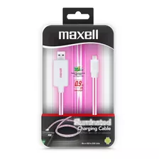 Cables Iluminados 90cm Microusb Colores - Maxell Color Blanco