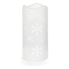 Giftcraft - Vela Led Con Diseño De Copos De Nieve, 5.9 PuLG