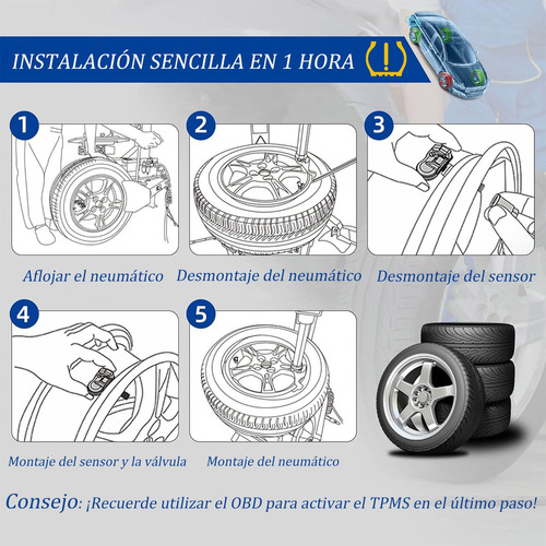 Sensor Presion Llanta For Pontiac Torrent Montana Solstice Foto 4