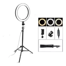 Ring Light Completo Iluminador Portátil 26cm + Tripé 2metros