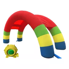 Vevor Arco Inflable 8mx4m Doble Stander 350w Soplador