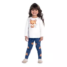 Conjunto Infantil Inverno Menina Blusa Legging Kyly 1000058