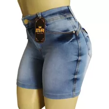 Kit 3 Roupa Feminina Shorts Jeans Cintura Alta