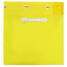 Biruta Cone De Vento 30cm Amarelo Com Ilhós De Latão