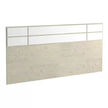 Cabeceira Casal 100%mdf 2298 Marfim Areia/branco - Foscarini Cor Bege