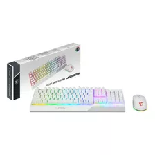 Combo Msi Teclado Vigor Gk30 + Mouse Clutch Gm11 White