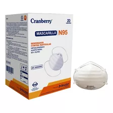 Mascarilla N95 Cranberry Caja 20 Unidades Certificada 