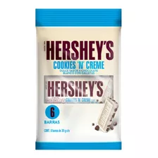 Barras De Chocolate Hershey's Cookies 'n' Creme 27g 6 Piezas