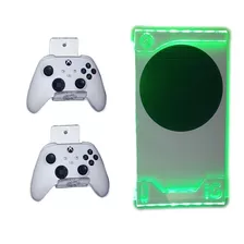 Soporte Pared Base Repisa Xbox Series S + Luz Rgb + 2 Contro