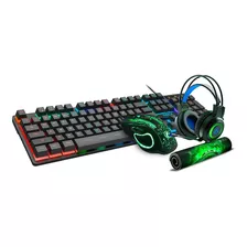 Kit Gamer Imice 4 En 1 Gk-490 Teclado Mouse Audífonos Y Mpad