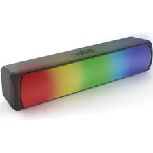 Bocina Portatil Bluetooth All Rgb Luz Barras De Sonido Pc+mp