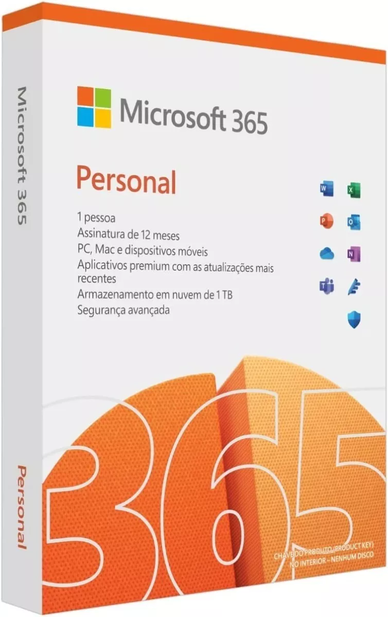 Microsoft Office 365 Personal 1 Usuário (box) Qq201386 + Nf