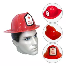 Kit C/10 Chapéu Capacete Bombeiro Infantil Acessório Fantasi