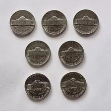 Moedas 5 Cents Eua 1968/1979/1981/1983/1988/1991/1992