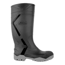 Bota Goma Pvc Negra Con Punta De Acero Calfor Pampeana Ev