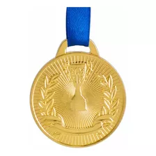 Medalha Ax Esportes 41mm Honra Ao Mérito Dourada-fa467 Pç
