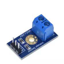 Sensor De Tensão (voltagem) 0 - 25 Vdc Para Arduino Pic
