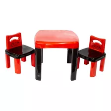 Mesa Infantil Educativa C/2 Cadeiras Red Plástica Criança