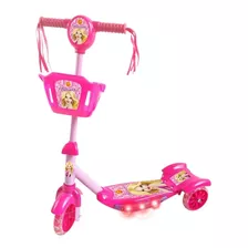 Patinete Com Cesta Infantil Som Musical 3 Rodas Luz Dm Toys