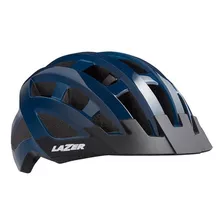 Casco Ciclismo Patinaje Lazer Dlx Elite Ajustable Con Luz Color Azul Oscuro Talla Unica Ajustable