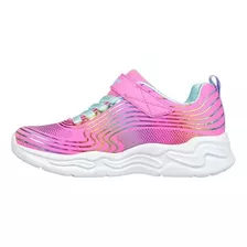 Zapatilla Skechers Wavy Beams Rosada Niña