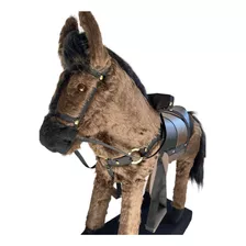 Cavalo Brinquedo Pelucia Infantil Montar Cabeça Flexivel