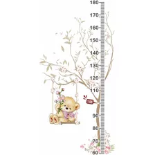 Régua Medidora De Crescimento Infantil Ursinho Arvore Rg41