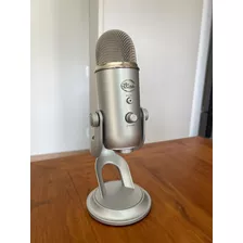 Microfone Condensador Usb Blue Yeti - Prata Cor Silver