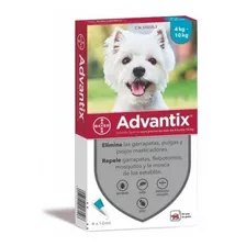 Advantix. Pipeta Antipulga Para Perros De 4 A 10 Kg