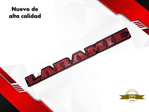 Emblema Para Cajuela Dodge Ram 700 Laramie 19-21 Rojo/negro Foto 3