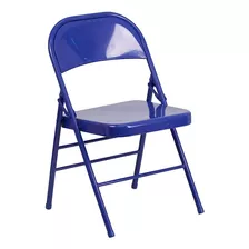 ~? Flash Furniture Metal Folding Chairs, 2 Pack, Cobalt Blue