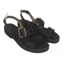 Sandalias Mujer Con Hebilla Regulable Cuero 41 42 43 Y 44 