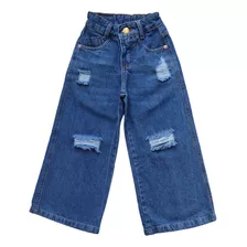 Calça Jeans Infantil Menina Blogueirinha 2 A 8 Anos 