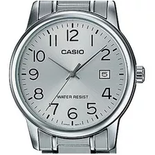 Relógio Casio Masculino Collection Prata Correia Prateado Bisel Prateado Fundo Prateado