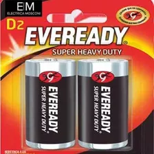 Blister 2 Pilas Zinc Carbon Eveready D Super Heavy Duty