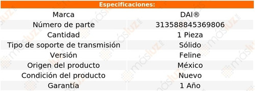 (1) Soporte Transmisin Peugeot 207 L4 1.4l 00/09 Dai Foto 2