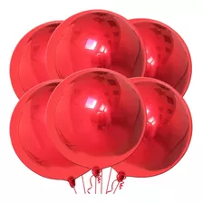 Globos Orbz Rojo 12 Piezas Brillante 22pLG Aire O Helio