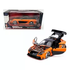 Han's Mazda Rx-7 1997 Rapido Y Furioso 1:24 Jada Color Naranja