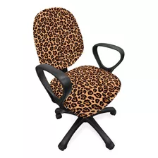 Ambesonne Funda Para Silla De Oficina Con Estampado De Leopa