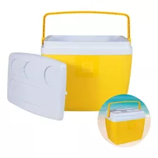 Cooler Caixa Térmica 36l Para Camping Ar Livre Praia Amarelo