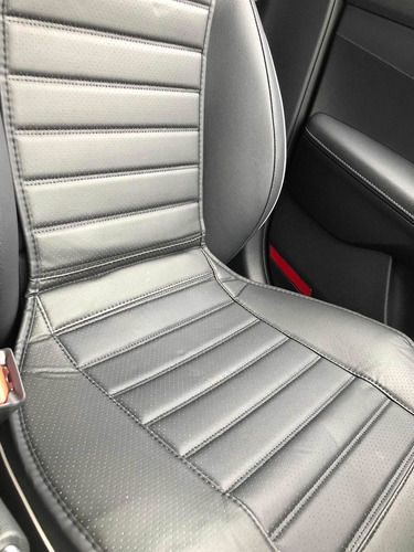 Fundas Cubre Asiento Y Respaldo Negro Piel Para Kia Forte Foto 8