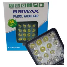 Farol De Milha Auxiliar Led Quadrado 48 Watts Off Road